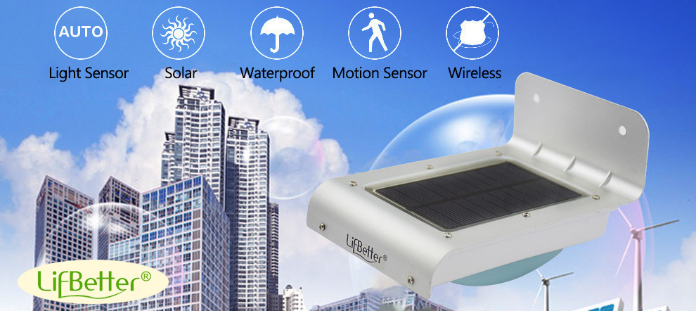 24 LED Solar Sensor Light