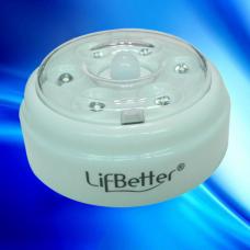 Lifbetter 6 LED Round Mini Light Weight and Portable Infrared LED Sensor Lamp Night Lights