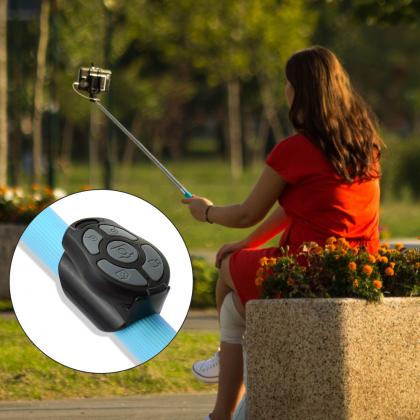 Remote Bluetooth Phone Camera Shutter, Zoomable Focus Flash Universal Wireless Camera Selfie Controller Release for iPhone and Android Smartphones by Lifbetter